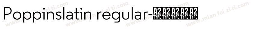 Poppinslatin regular字体转换